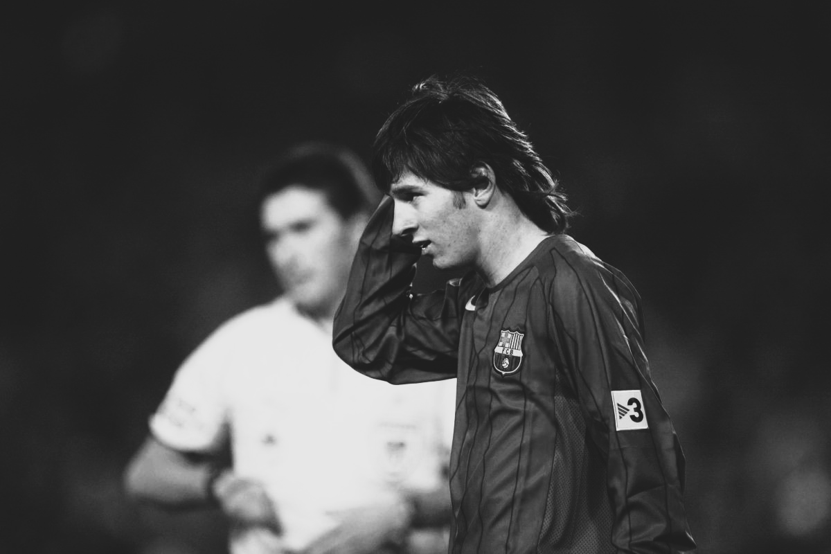 Young Messi in La Masia